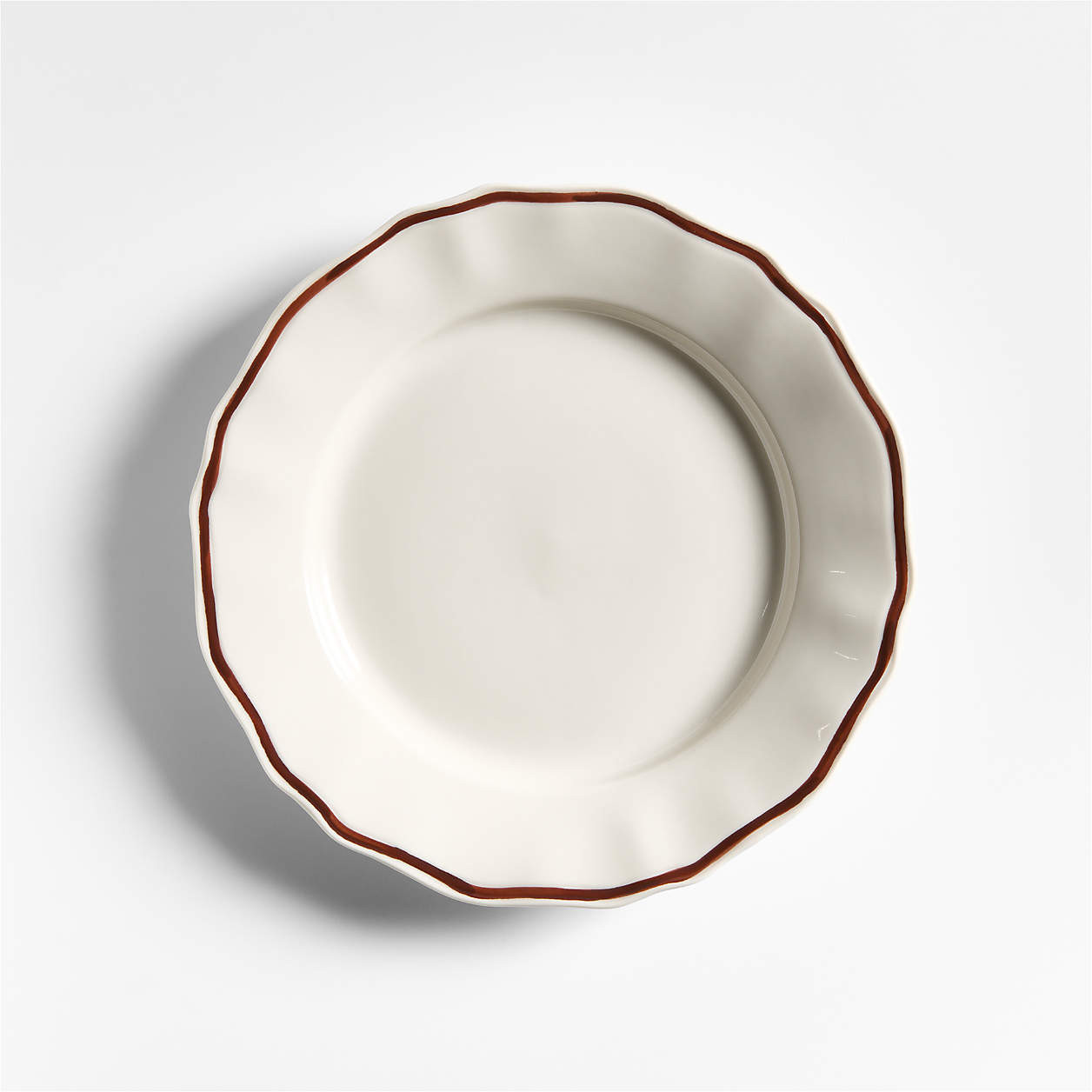Claret Stoneware Salad Plate + Reviews | Crate & Barrel | Crate & Barrel