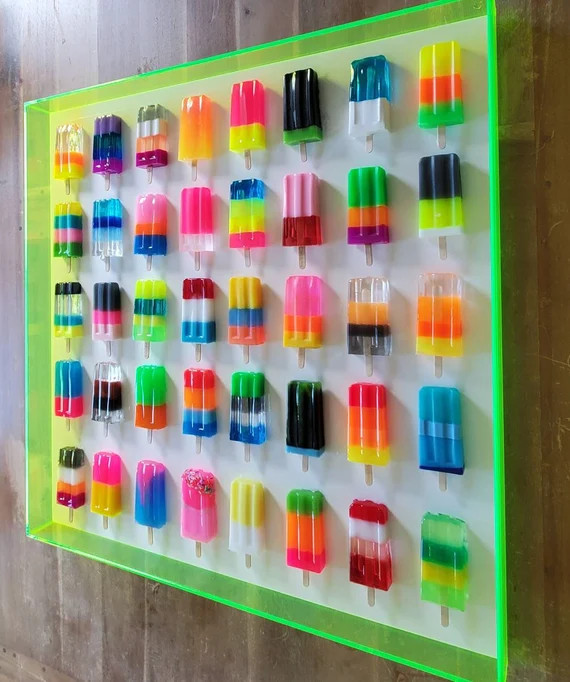 Pop Art Popsicle Wall Hanging Home Decor 40 Popsicle - Etsy | Etsy (US)