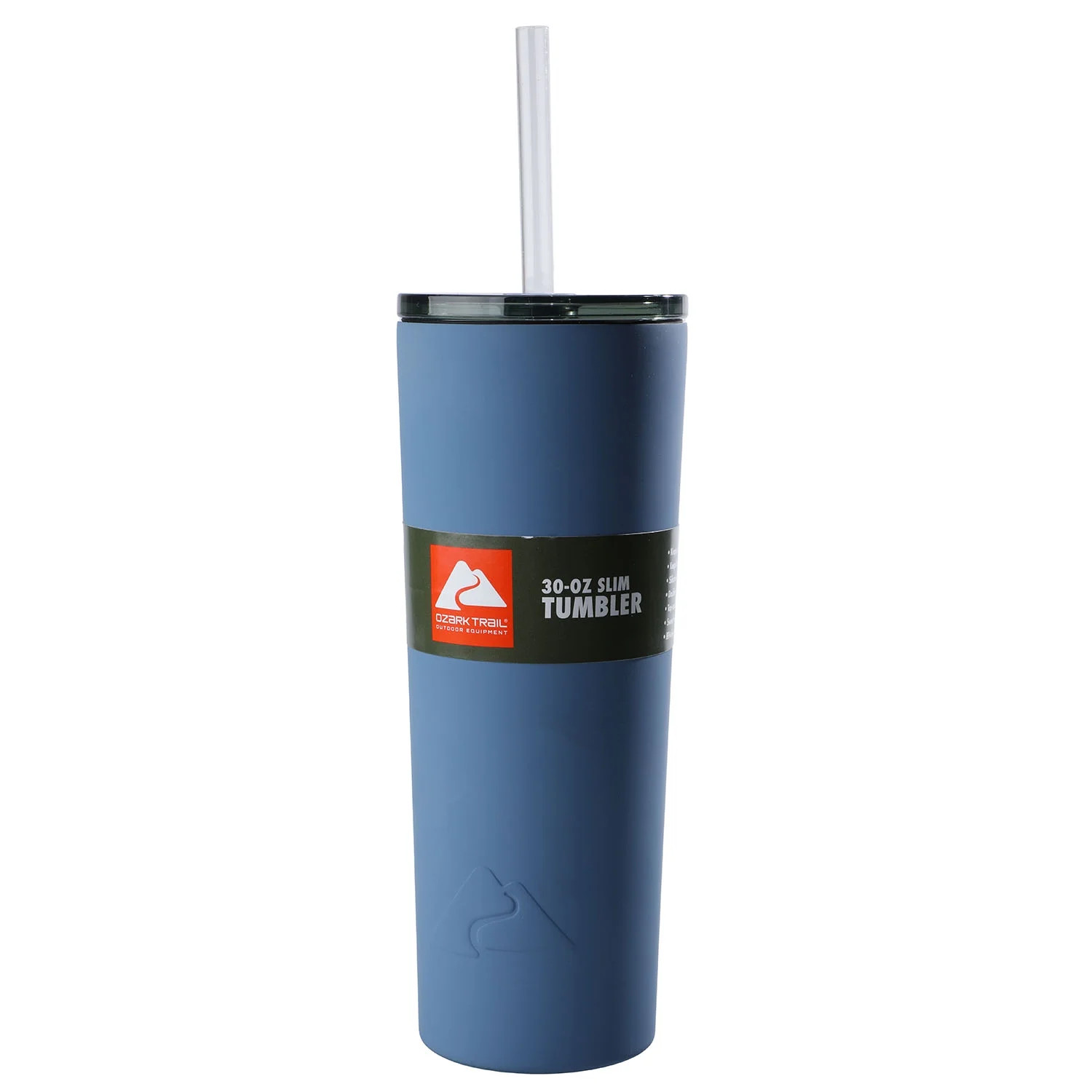 Ozark Trail 30 oz Slim Insulated Stainless Steel Tumbler-Washed Indigo | Walmart (US)