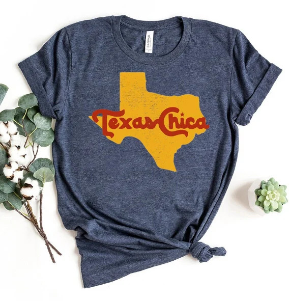 Texas Chica Shirt Vintage Graphic Tee Texas Pride Shirt | Etsy | Etsy (US)