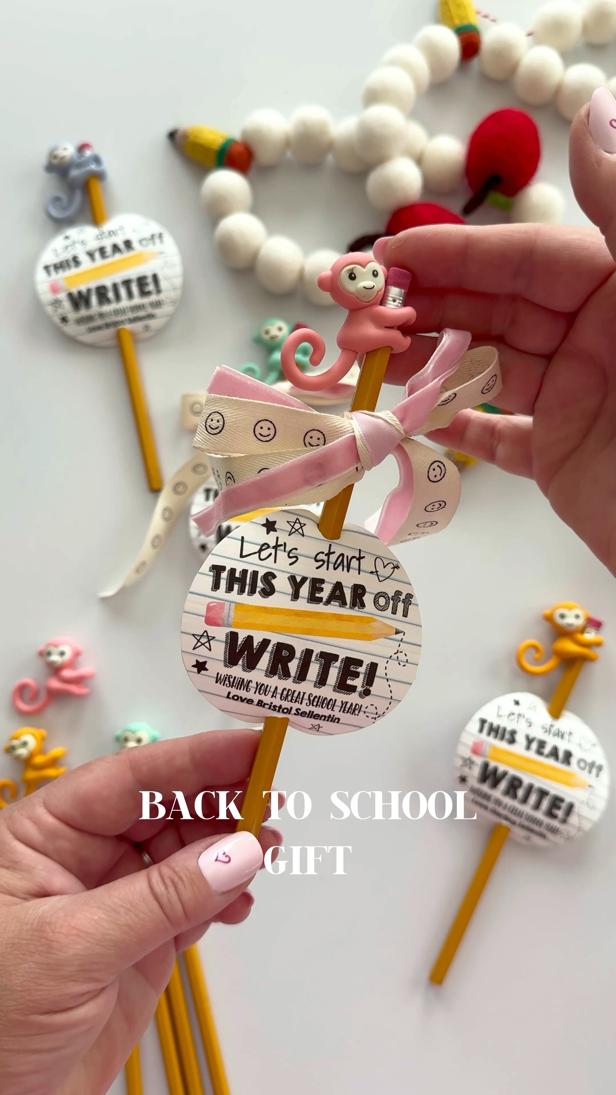 Back to School Gift Idea for your child to gift to a classmate on the first day of school or a Teacher to gift to their students. ✏️ Everyone needs pencils! 

#backtoschool #backtoschool2024 #classmategift #giftidea #firstdayofschool

#LTKFamily #LTKBacktoSchool #LTKVideo