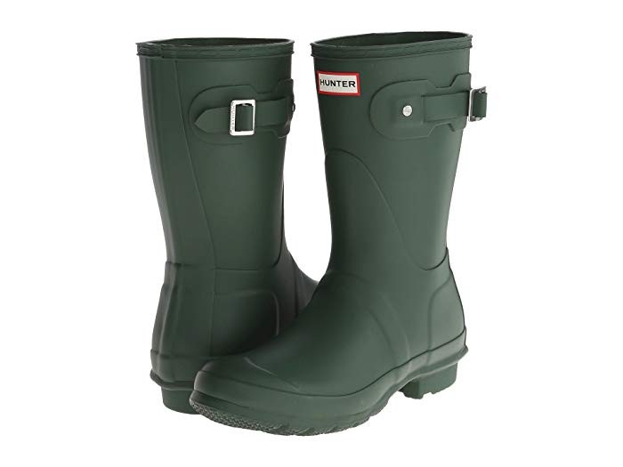 Hunter Original Short Women's Rain Boots Yellow 1 : 9 M, Rubber | Zappos.com