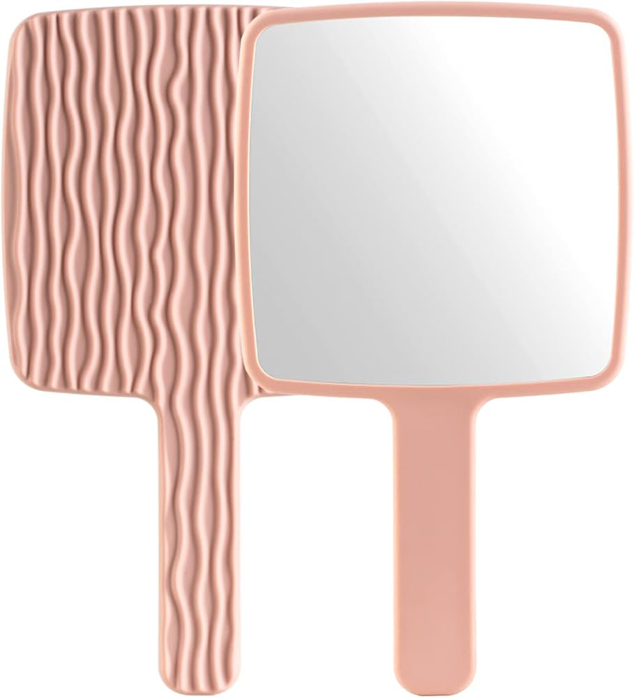 Hand Mirror, Handheld Mirror with Handle for Makeup, Portable Cute Hand held Mirror for Shaving, ... | Amazon (US)