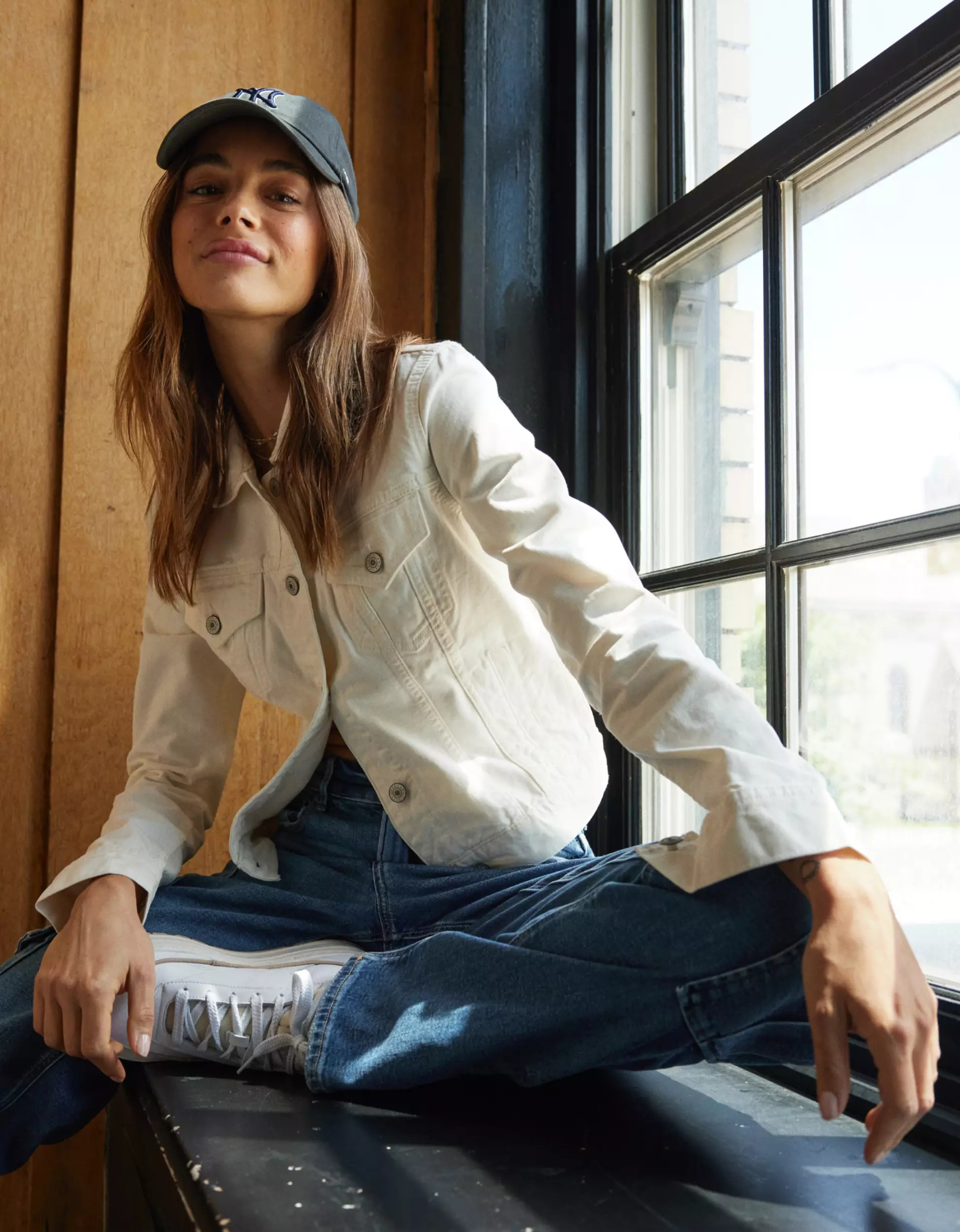 AE Super Shrunken Denim Jacket | American Eagle Outfitters (US & CA)