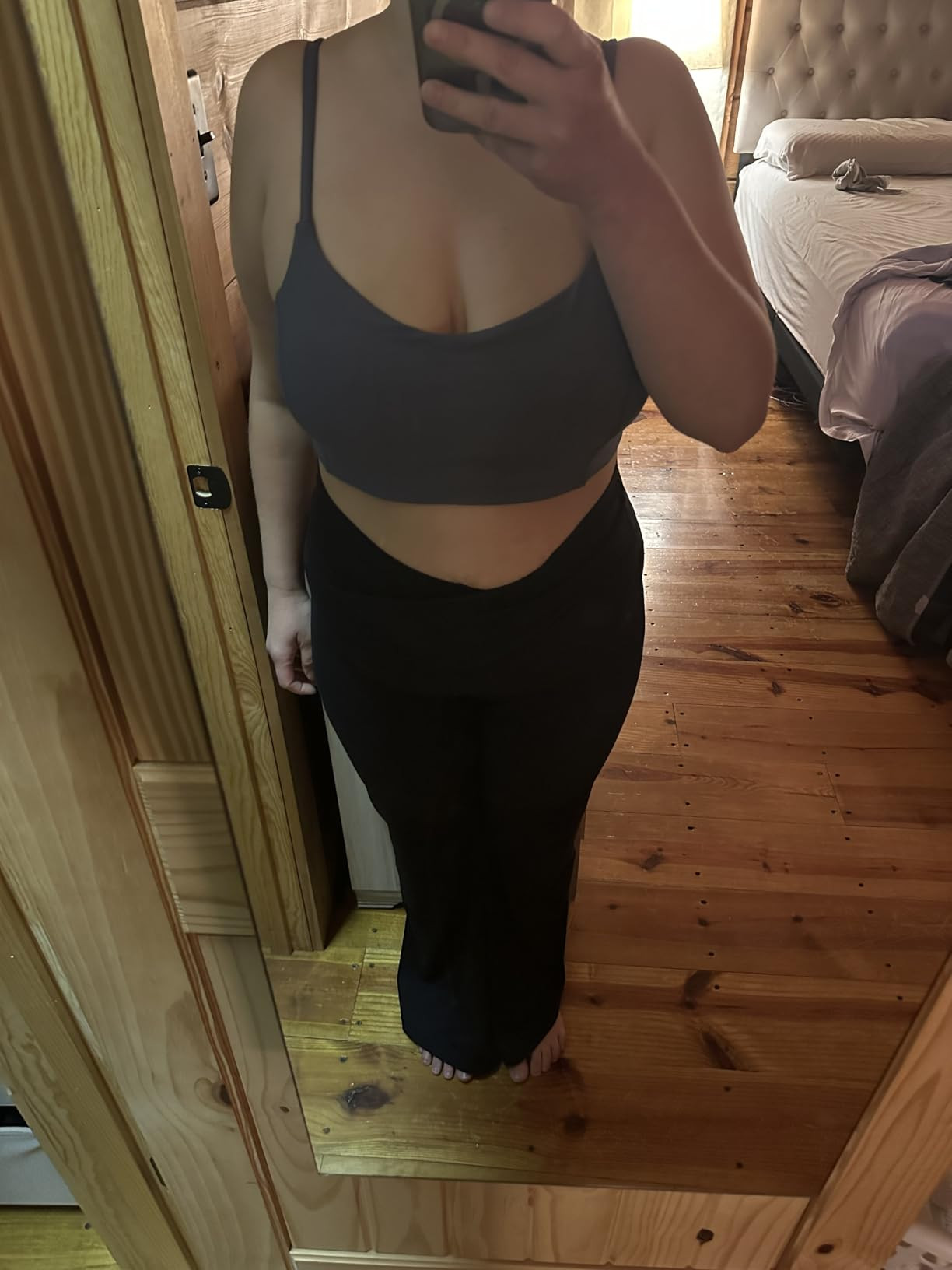 Amazon Essentials Women's Active FormFlex Buttery Soft Light Support Sweetheart Neck Yoga Sports ... | Amazon (US)