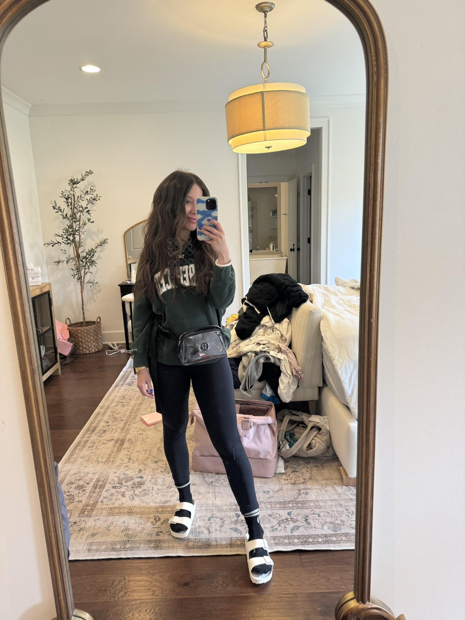 Outfit! One piece free people movement (love this!!)
Shoes are birks from shoe carnival (not linkable from there, so linking to another) and socks are free people movement!! 

Mom style, spring, seasonal, slides, crewneck, mom favorites, comfortable, errands, what I wore, how I styled, mom of four, busy mom, comfortable 

#LTKshoecrush #LTKstyletip #LTKSeasonal