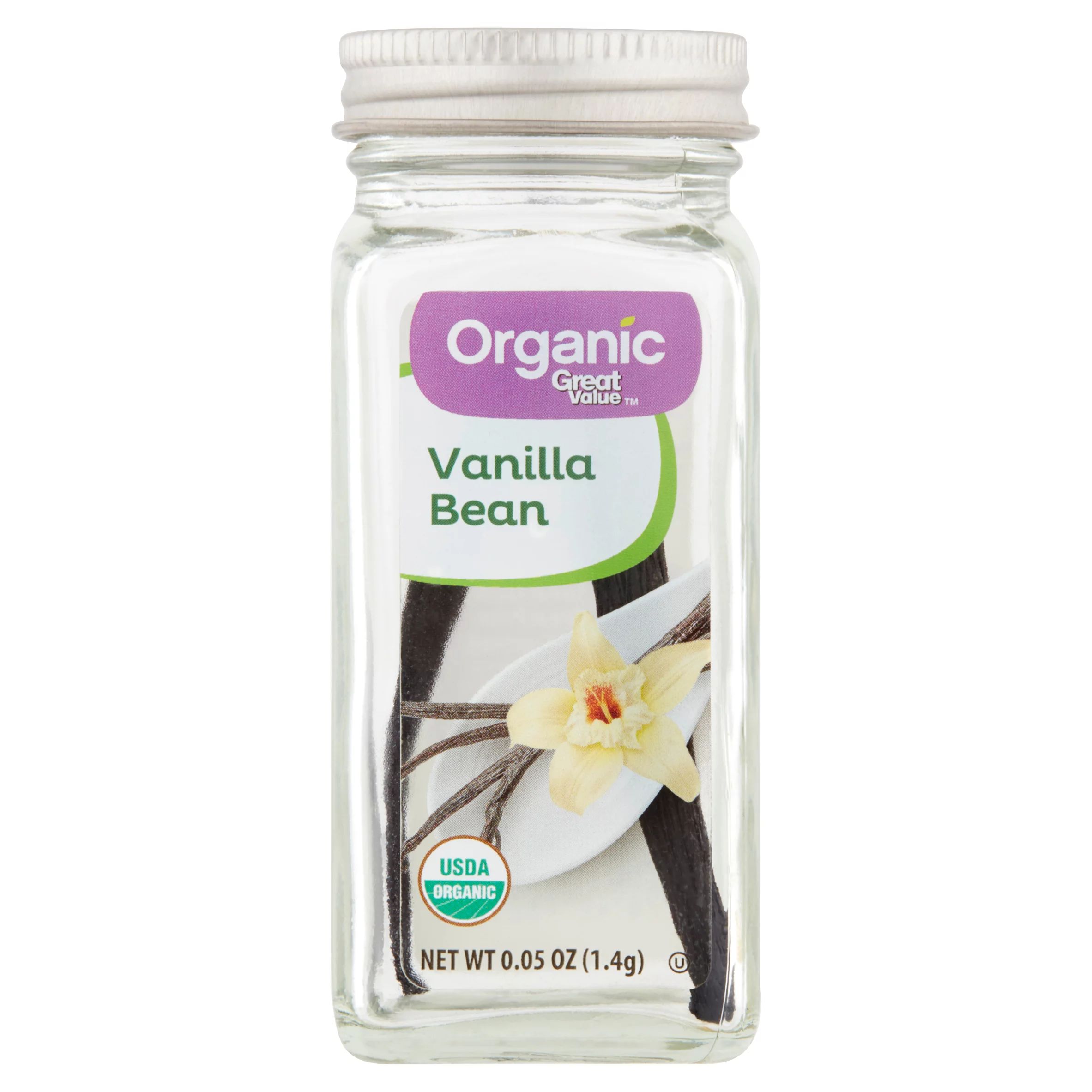 Great Value Organic Vanilla Bean, 0.05 oz | Walmart (US)