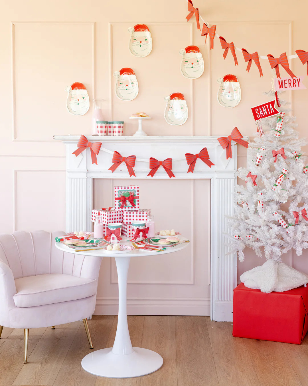 Santa Shaped Plate | My Mind's Eye