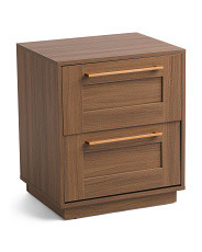 Newcomb 2 Drawer Nightstand With Rattan Drawers | Marshalls