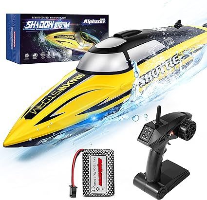 RC Boat-AlphaRev R208 20+ MPH Fast Remote Control Boat with LED Light for Pools and Lakes, 2.4GHz... | Amazon (US)