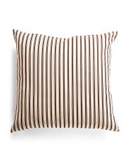 Made In Usa 22x22 Farmhouse Stripe Pillow | TJ Maxx
