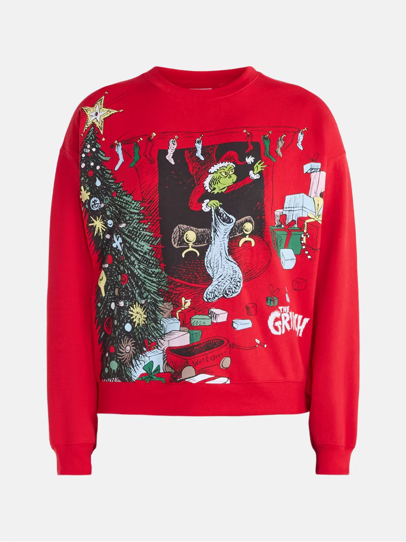 The Grinch Women's Christmas Light Up Fleece Sweatshirt, Sizes XXS-4X | Walmart (US)