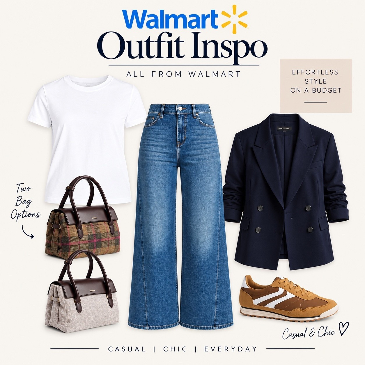 Casual, polished + completely Walmart 👏🏼 Loving this blazer and denim combo for an easy everyday look.

#WalmartFashion #WalmartFinds #AffordableFashion #CasualChic #EverydayStyle

#LTKootd #LTKMidsize #LTKOver40