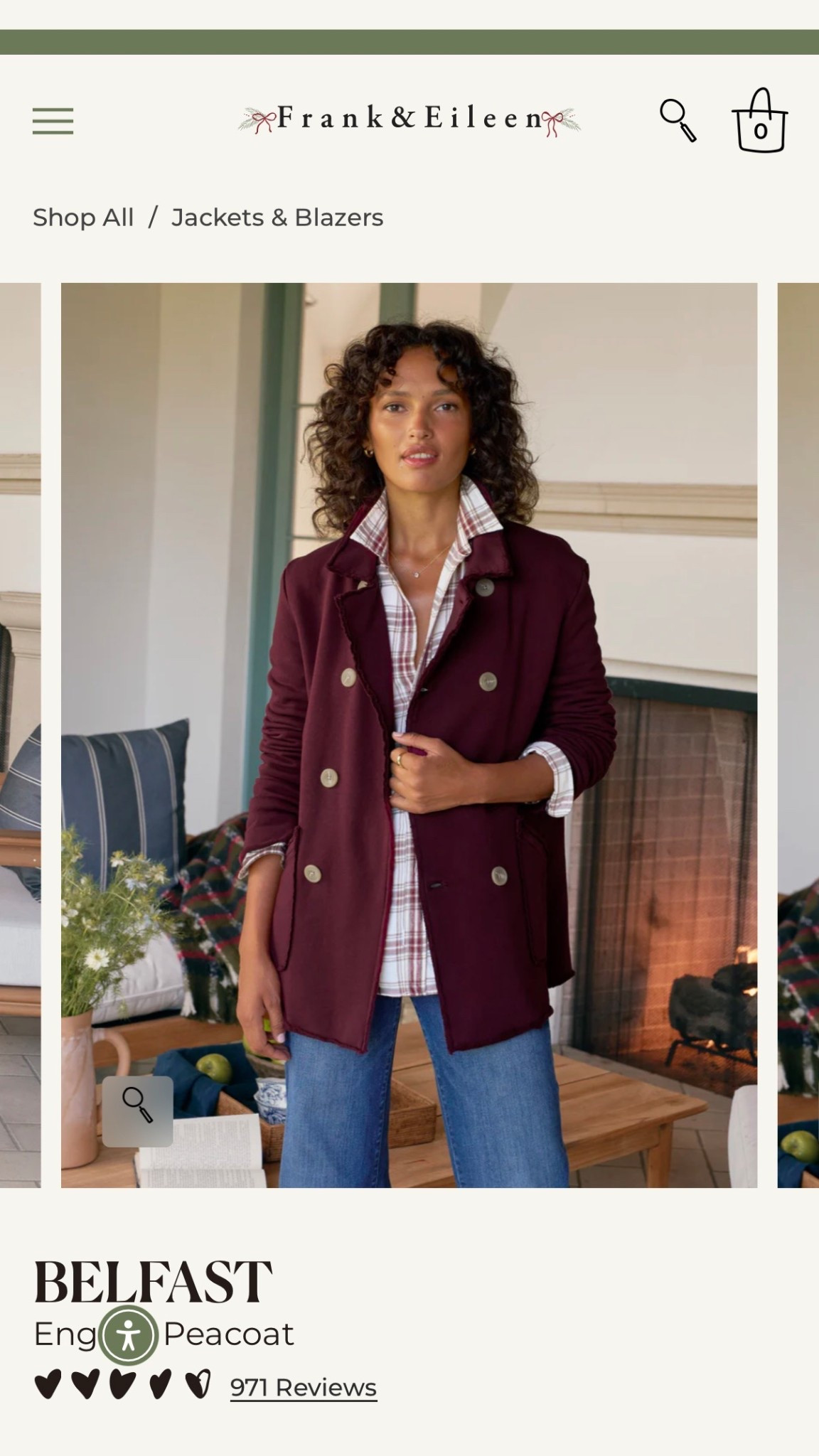 My favourite Frank & Eileen Peacoat is now in this beautiful new shade just in time for the holidays. 💕

I wear size XL.
@frankandeileen


#LTKHoliday #LTKOver40 #LTKGiftGuide