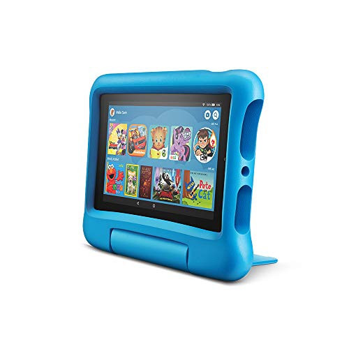 Fire 7 Kids tablet, 7" Display, ages 3-7, 16 GB, (2019 release), Blue Kid-Proof Case | Amazon (US)