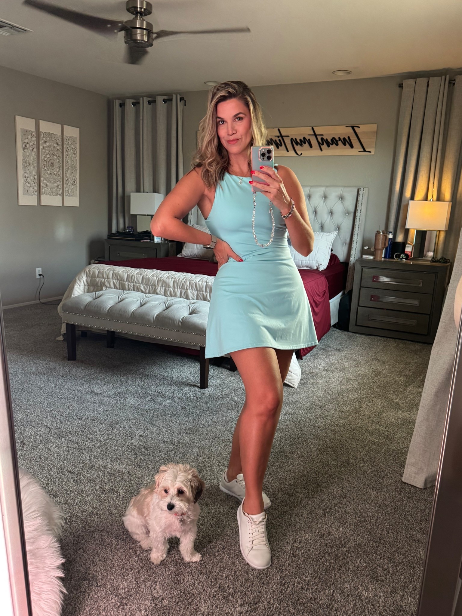 My favorite dress, backless, stretchy and has shorts under. 

#LTKActive #LTKfitnessgoals #LTKOver40
