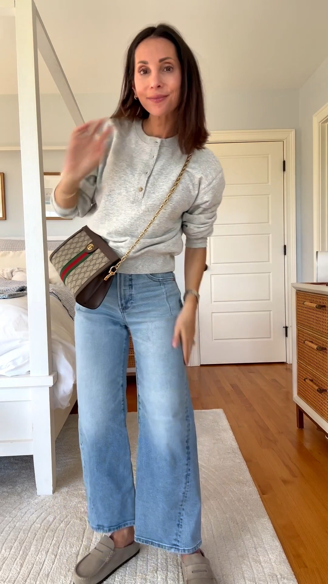 Sizing info/ true to size in the sweatshirt and size down one in jeans !

#LTKootd #LTKgrwm #LTKdayinmylife