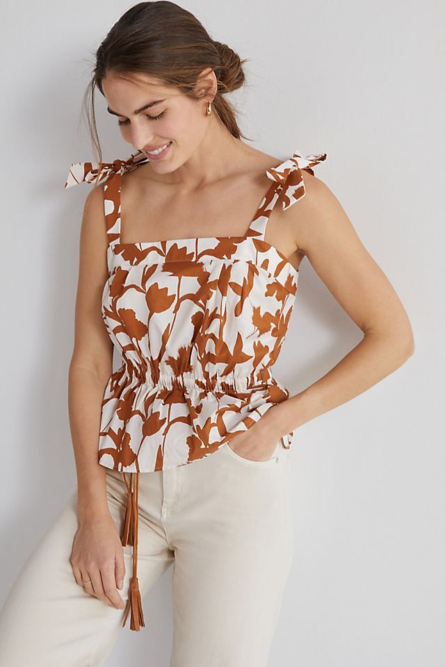 Corey Lynn Calter Floral Peplum Tank | Anthropologie (US)