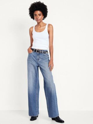 Mid-Rise Wow Baggy Wide-Leg Jeans | Old Navy (US)