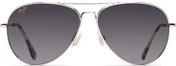 Maui Jim Mavericks 61mm Polarized Oversize Aviator Sunglasses | Nordstrom | Nordstrom
