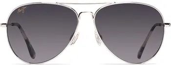 Maui Jim Mavericks 61mm Polarized Oversize Aviator Sunglasses | Nordstrom | Nordstrom