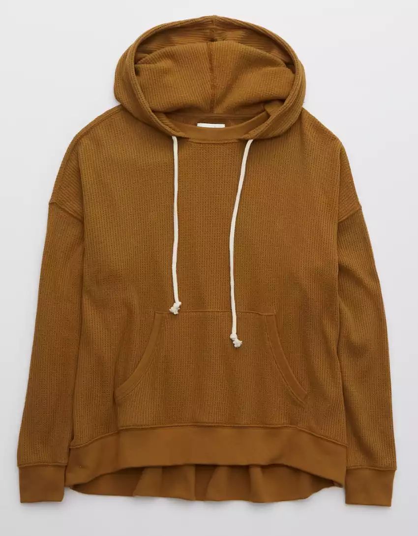 Aerie Cozy Waffle Hoodie | Aerie