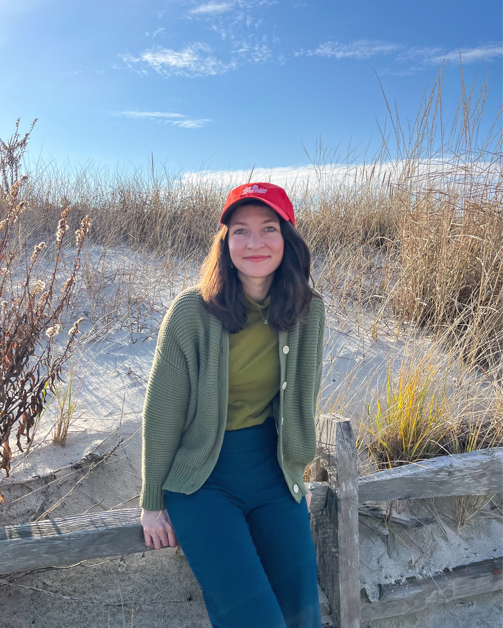 Teal, chartreuse, & olive for the holiday season 🎄 loving layered greens right now  These tissue turtleneck tees are a staple in my closet & are on sale today and these pants are just as at home with a sweater & flats as they are with sneakers & a tee. 

#LTKSeasonal #LTKsalealert #LTKHoliday