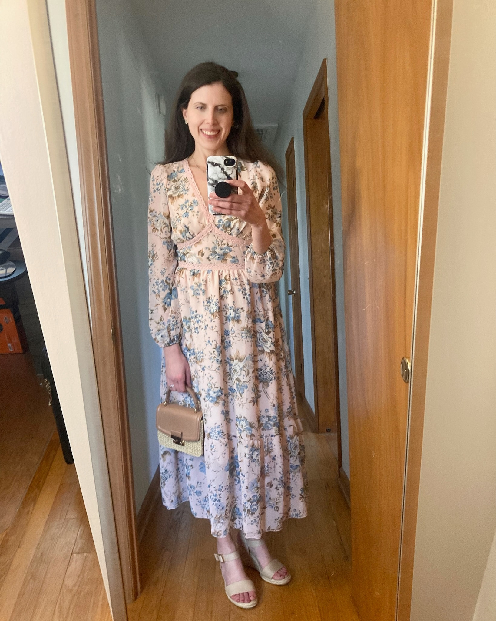 Easter floral long sleeve dress 🌸 lots of other long sleeve dress options linked. This Amazon dress fits tts wearing a small and 5’6 for reference 

Easter dress
Floral dress
Spring dress 
Family photos
Spring family photos 
Dress era
Long sleeve dress
Statement dress
Pretty dress 
Twin sisters 
Twin bloggers

#LTKfindsunder50 #LTKfindsunder100 #LTKSeasonal