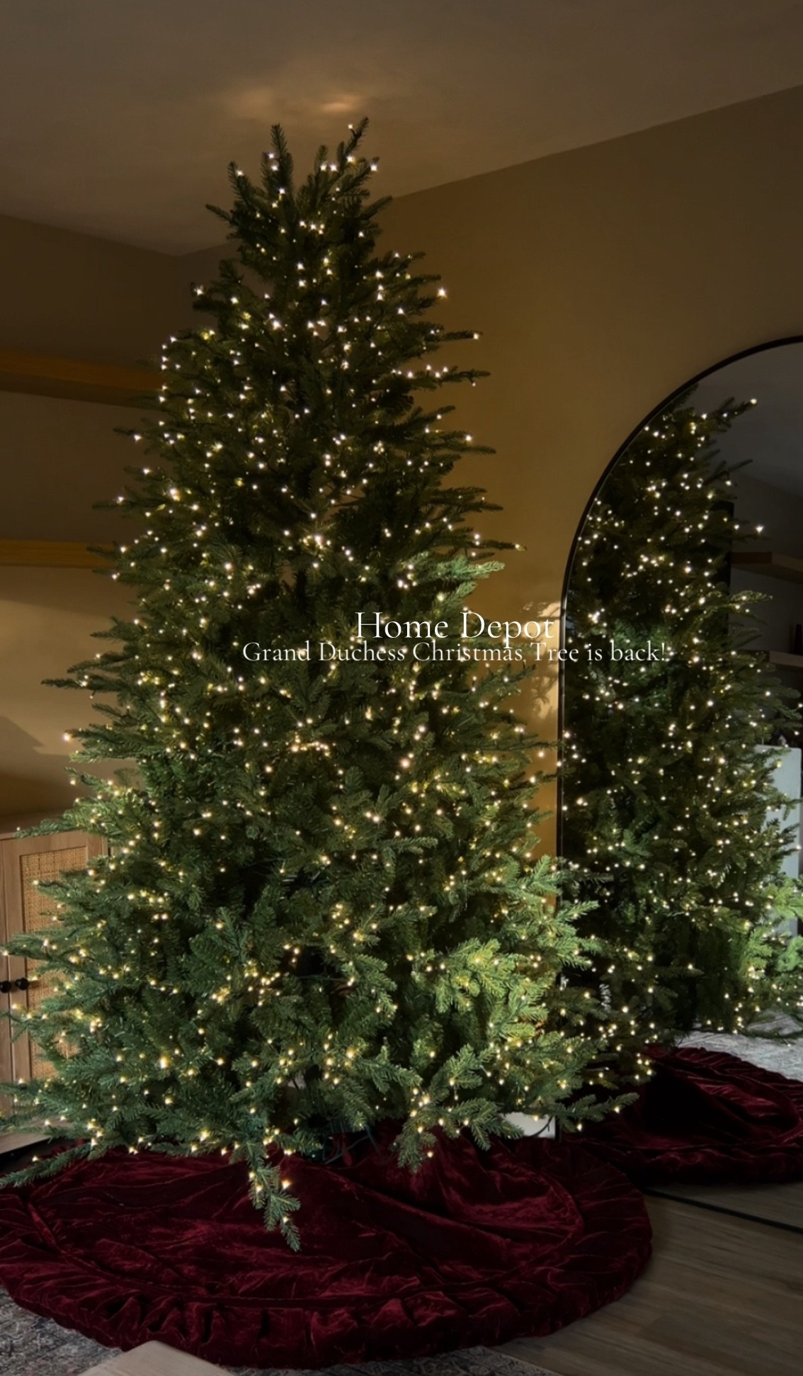 The Home Depot grand duchess Christmas tree is back in stock! 

#LTKHome #LTKU #LTKSeasonal