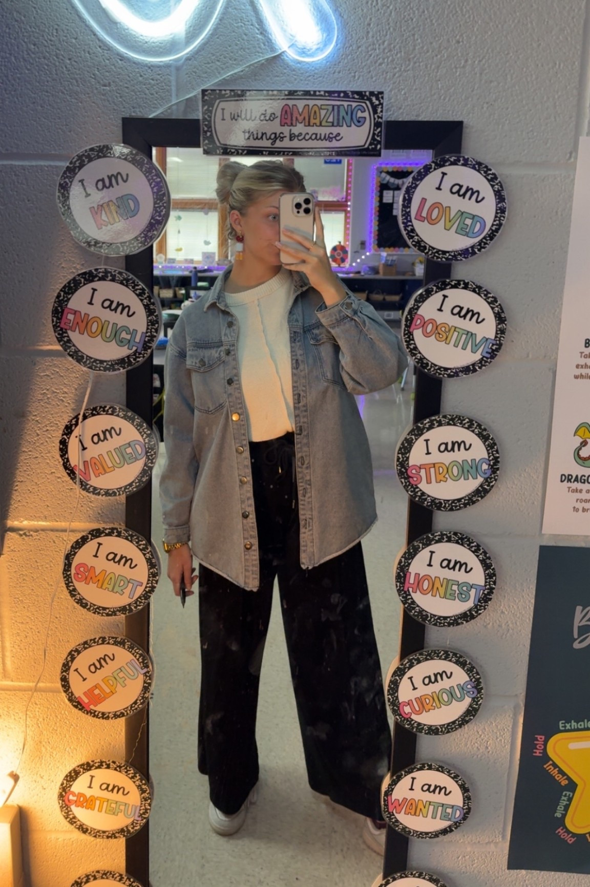 this Jean jacket is my teacher uniform atp 😌 

#LTKdayinmylife #LTKootd #LTKFindsUnder50