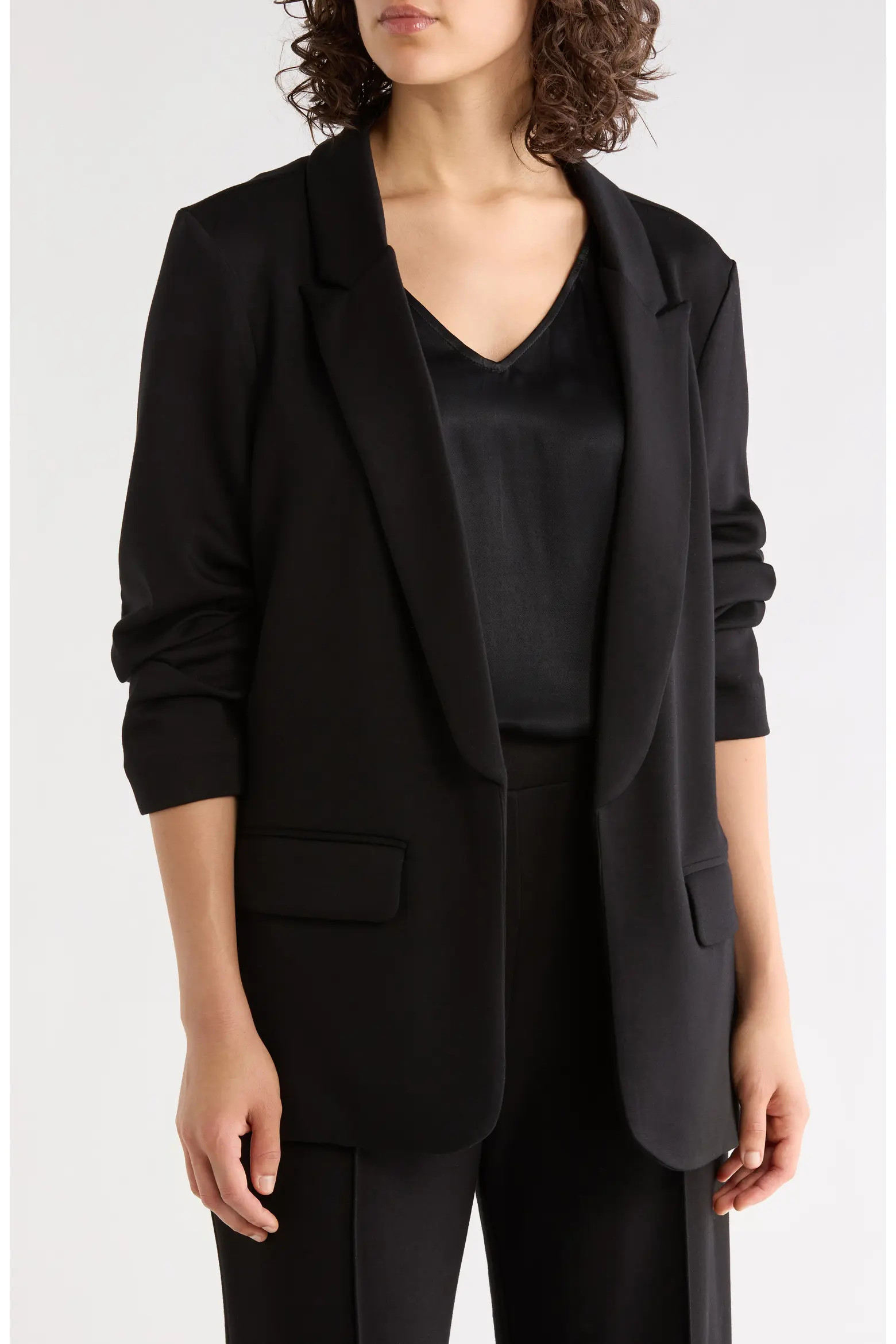 Scrunch Sleeve Scuba Knit Blazer (Women) | Nordstromrack | Nordstrom Rack