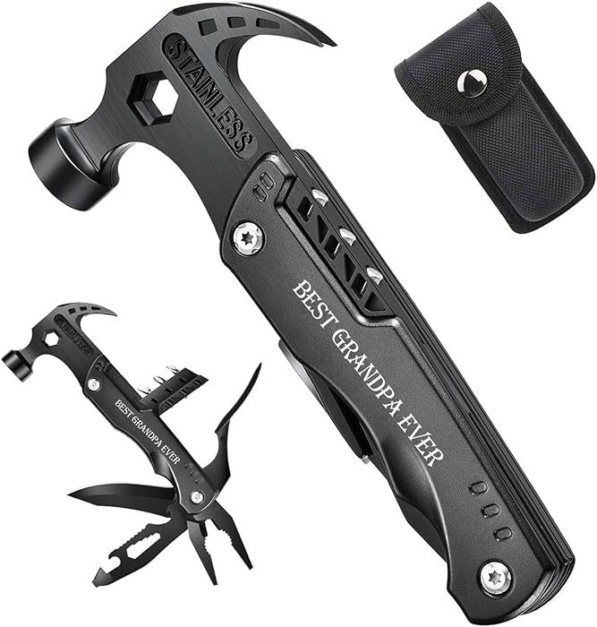 VEITORLD Christmas Stocking Stuffers, Gifts for Men Dad Grandpa, All in One Survival Tools Hammer... | Amazon (US)