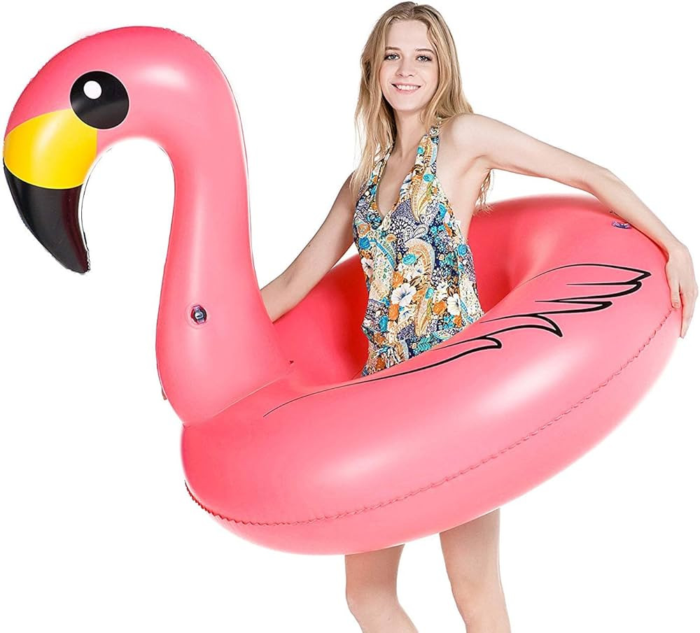 Jasonwell Giant Inflatable Flamingo Pool Floats Party Float Tube with Fast Valves Summer Beach Sw... | Amazon (US)