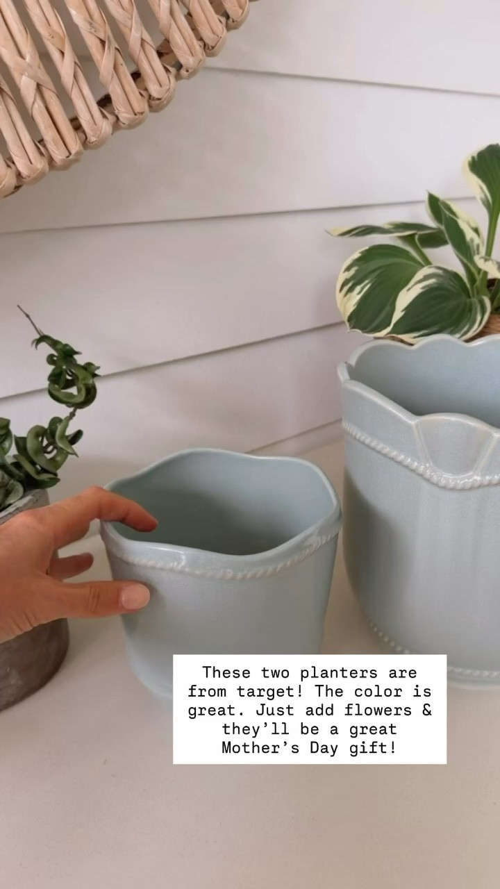 How cute are these planters?! So easy to customize them as a Mother’s Day gift by adding your mom’s favorite plant!

Loverly Grey, Mother’s Day gift ideas, Target find, Target home

#LTKMothersDay #LTKHome
