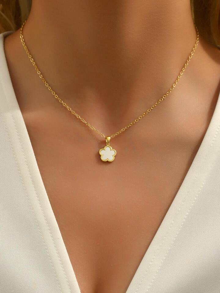 Flower Pendant Necklace | SHEIN