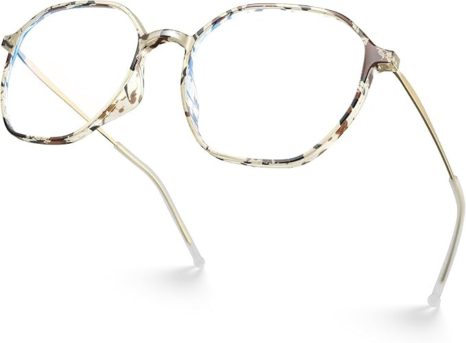 VISOONE Lightweight TR90 Blue Light Blocking Glasses Frame with Anti Glare Eye Protection for Wom... | Amazon (US)