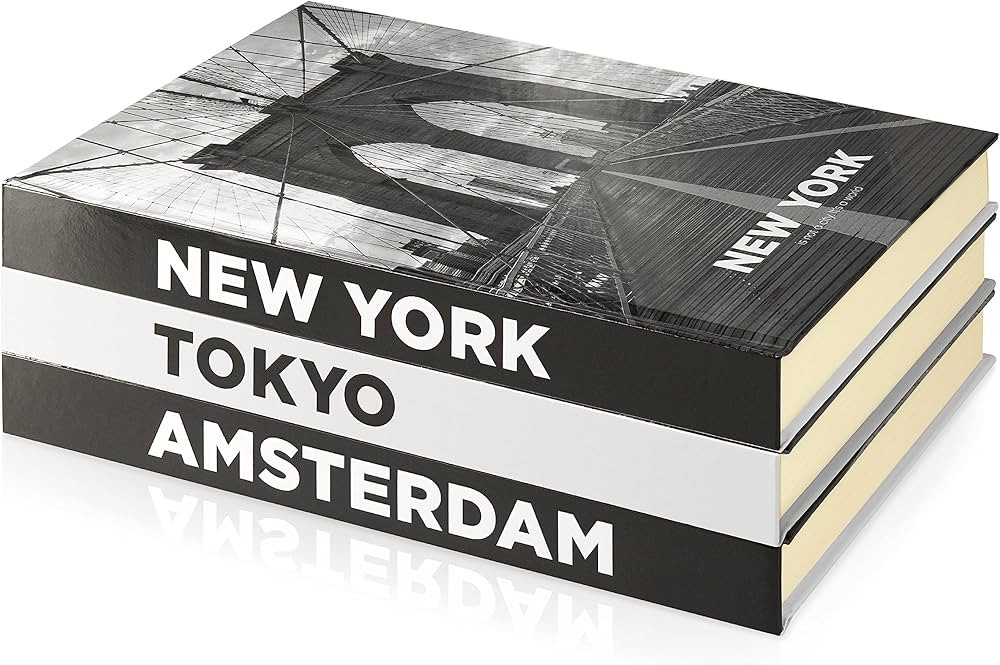 Decorative Books for Home Decor - Book Decorations Living Room & Beyond, Decor, Shelf (Set of 3 D... | Amazon (US)