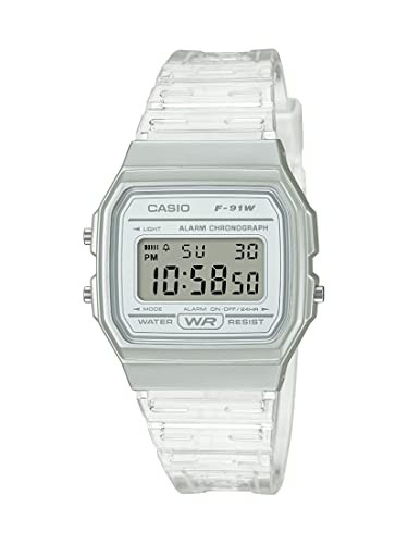 Casio Quartz Watch with Resin Strap, Clear, 20 (Model: F-91WS-7CF) | Amazon (US)