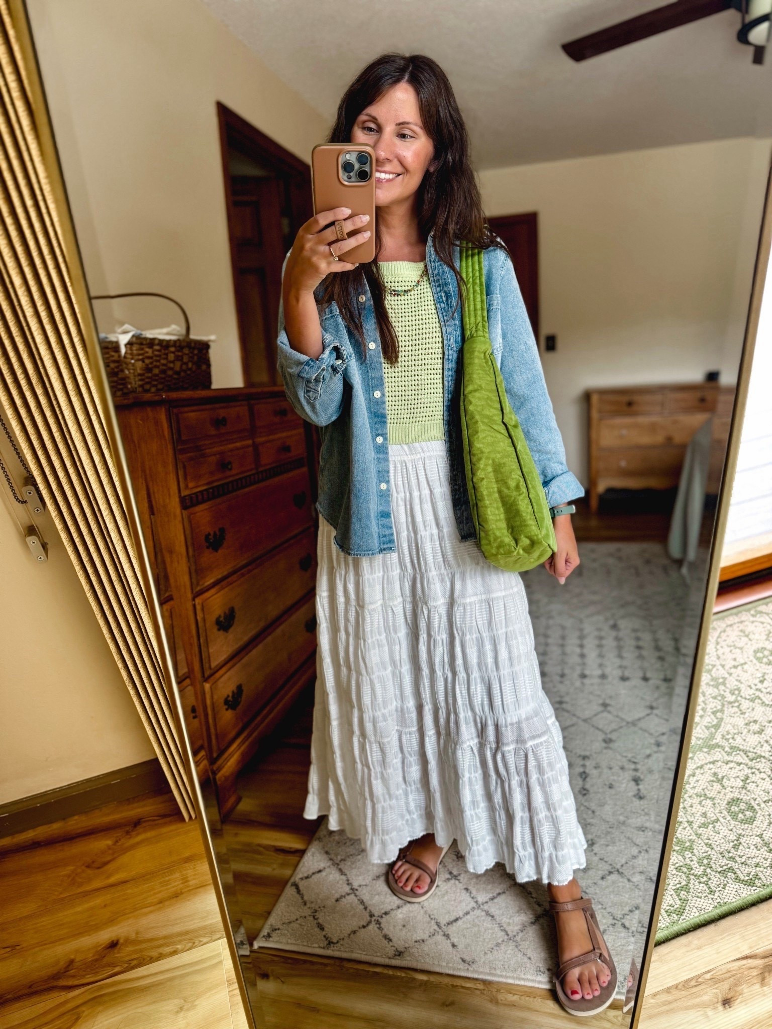 Wearing xs in the sweater tank, small in the denim button up shirt (sold out—linked similar) , xs in the cotton maxi skirt (also linked a few similar ones) and my true size 6 in my teva sandals

#LTKootd #LTKSeasonal #LTKPetite