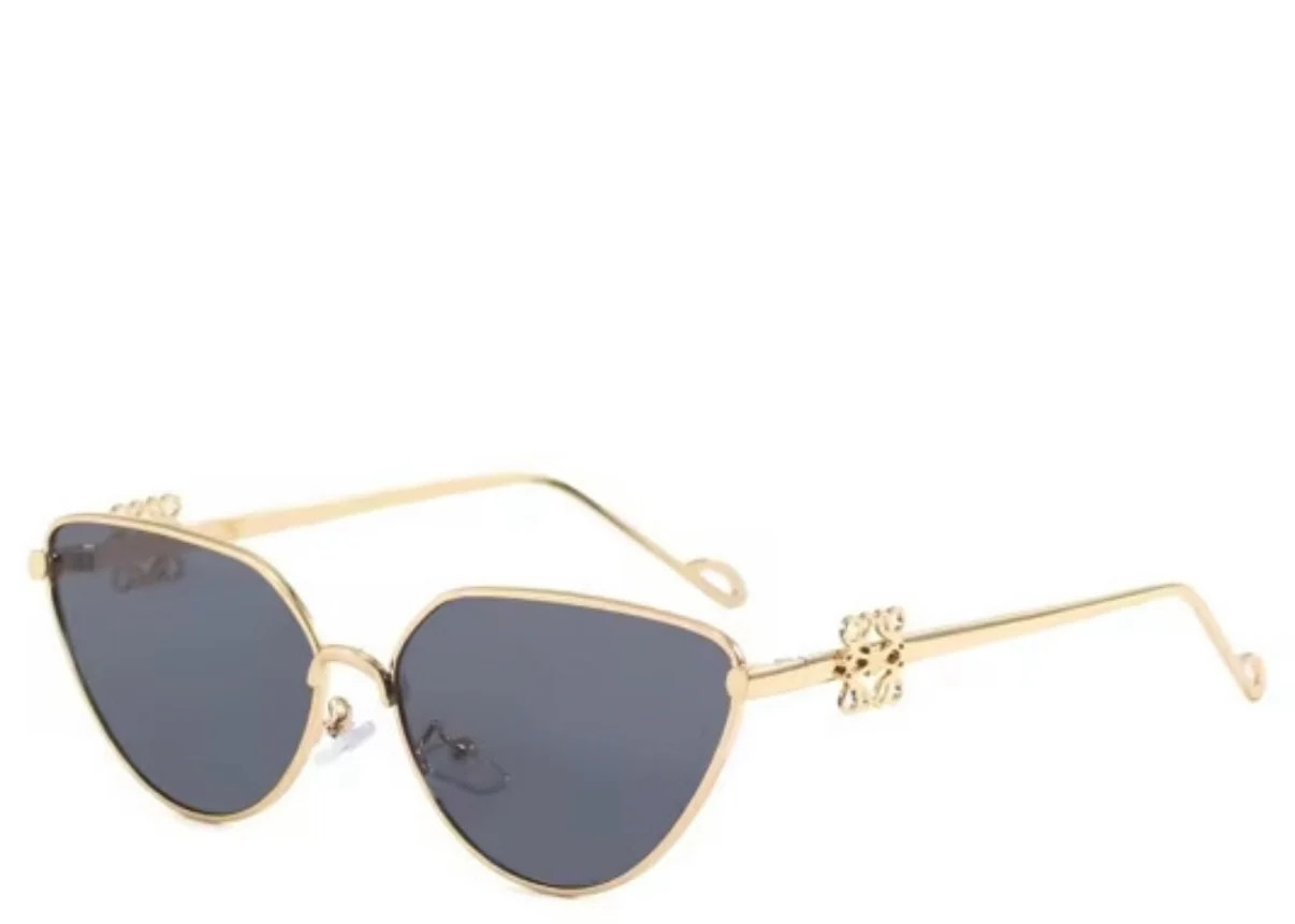Palm Black & Gold Cat Eye Sunglasses | Jewel Boutique