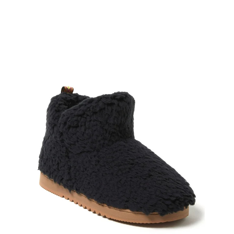 Dearfoams Cozy Comfort Women's Teddy Bootie Slippers | Walmart (US)