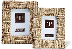 Two's Company Natural View Photo Frames, Set of 2, Sea Grass | Amazon (US)