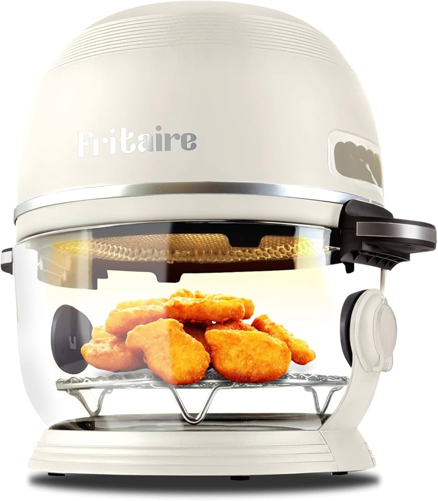 Non-Toxic Air Fryer - Glass AirFryer 5 Quart w/ 360 Visibility, Self-Cleaning, 400F Vortex Air Fr... | Amazon (US)