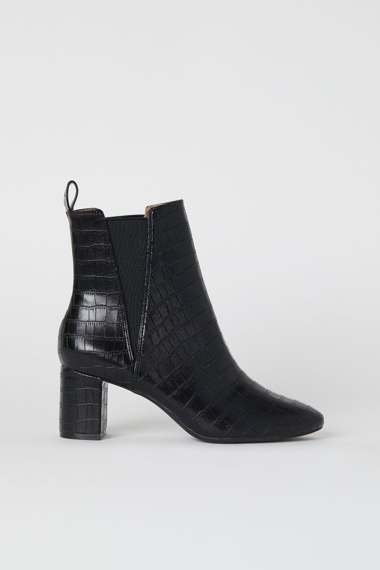 Ankle Boots with Side Panels | H&M (US + CA)