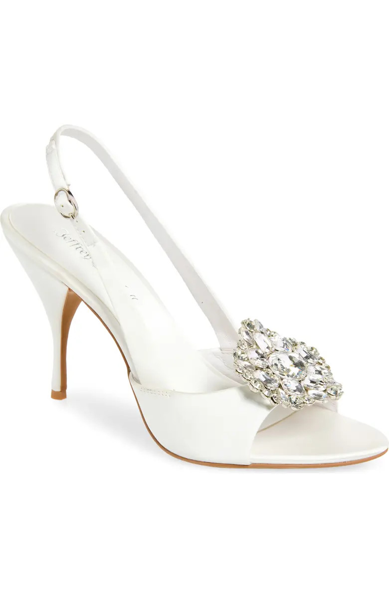 Triomphe Crystal Embellished Slingback Sandal (Women) | Nordstrom