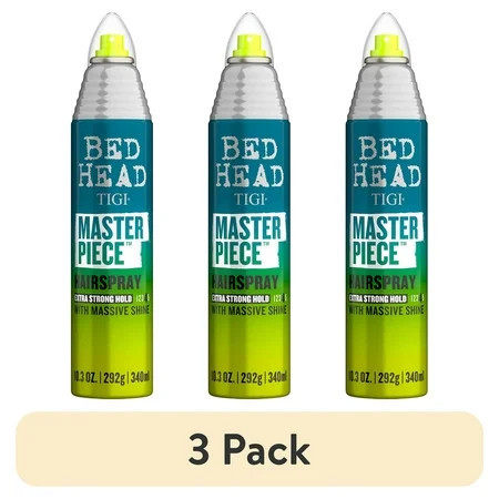 (3 pack) Bed Head by TIGI Masterpiece Shiny Hairspray with Strong Hold 10.3 oz | Walmart (US)