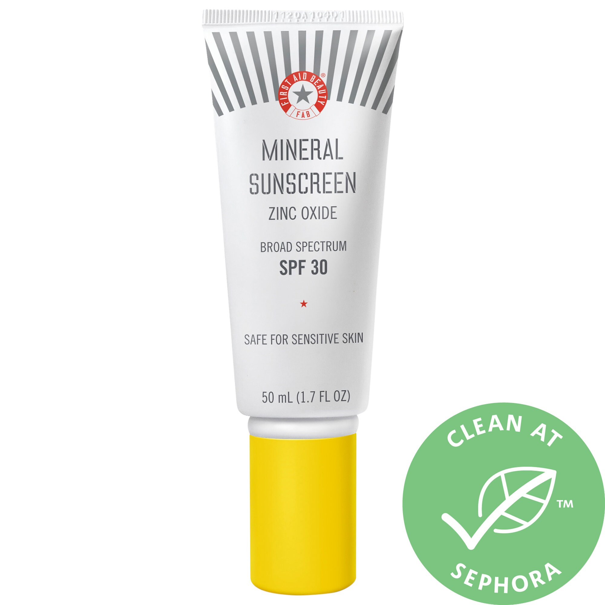 First Aid Beauty Mineral Sunscreen Zinc Oxide Broad Spectrum SPF 30 1.7 oz / 50 mL | Sephora (US)