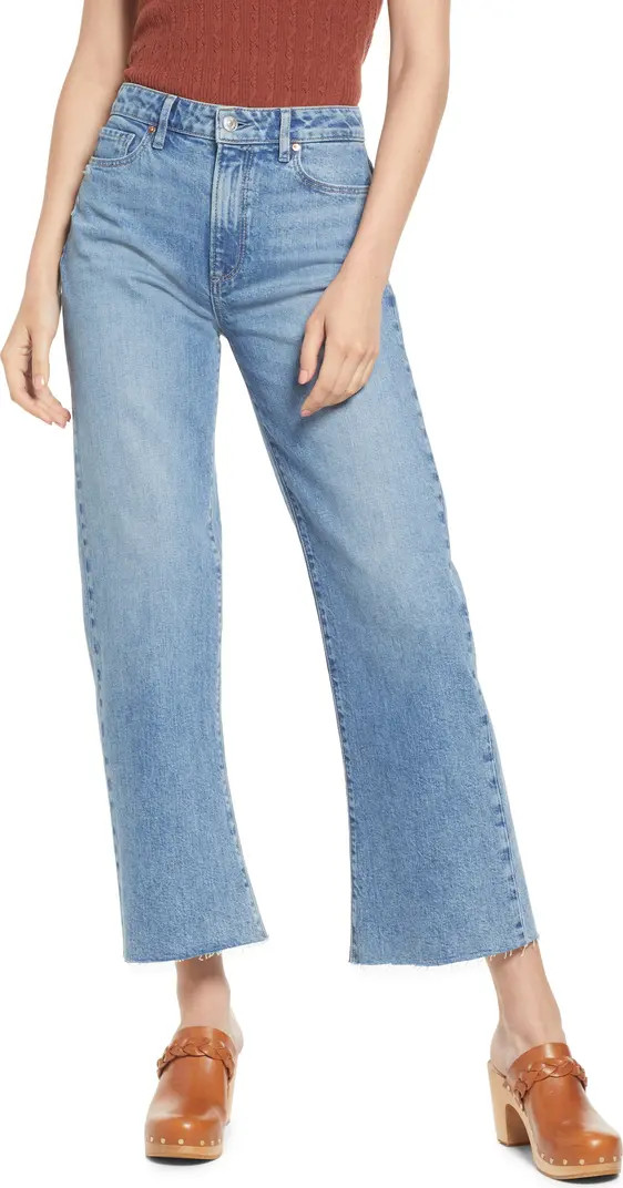 Leenah Raw Hem Wide Leg Jeans | Nordstrom