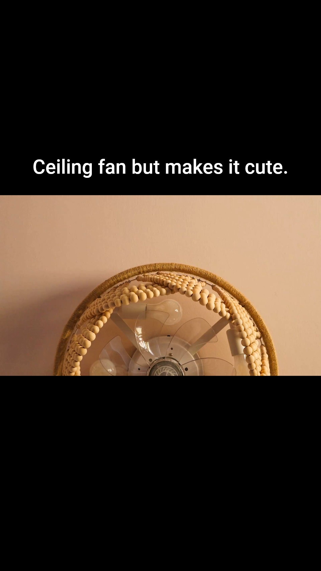 Beaded chandelier *with* a hidden acrylic fan! 

#LTKHome