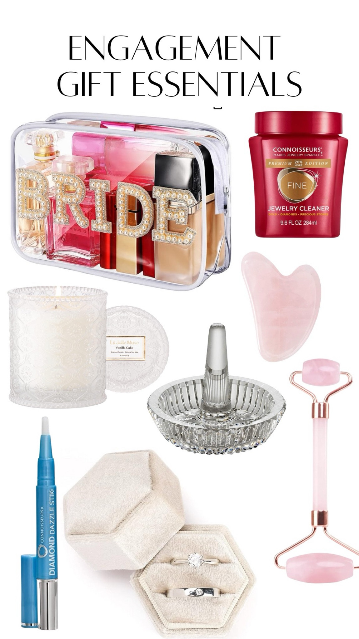 When someone you love gets engaged so you put all of these engagement gifts into a bride pouch 🥰 

#LTKGiftGuide #LTKWedding #LTKFindsUnder100